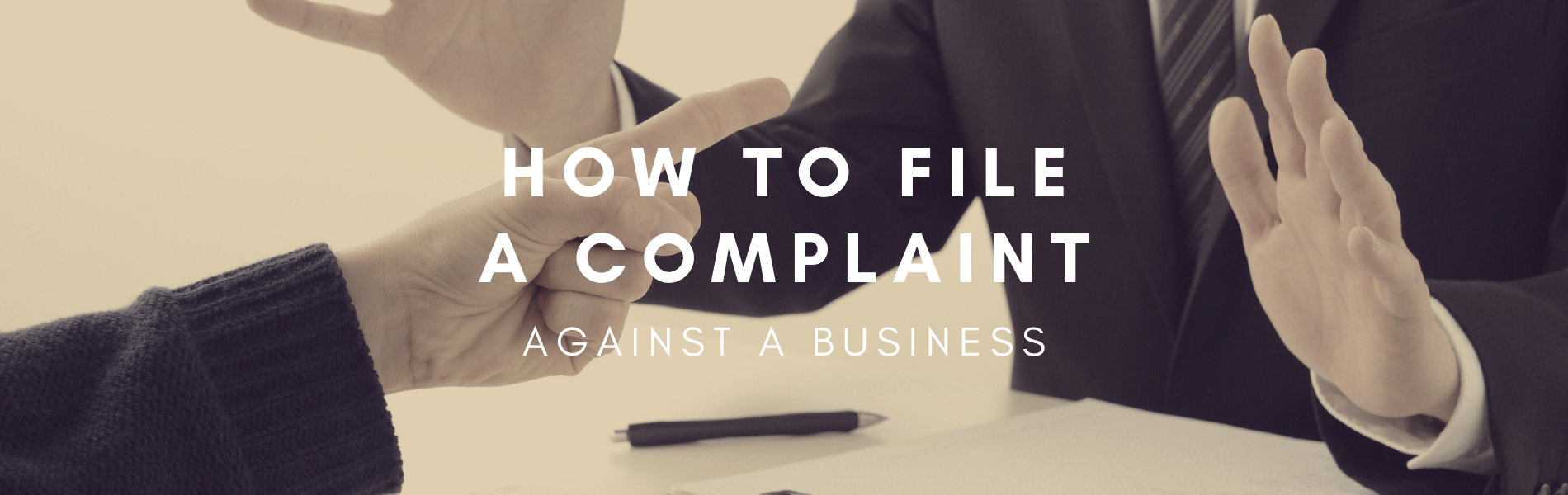 how to file a complaint against a business